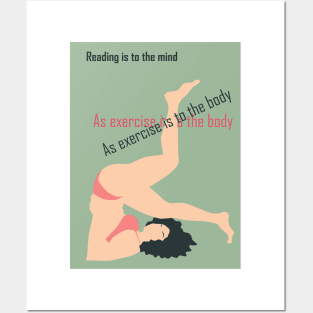 motivational quote and woman  illustration Posters and Art